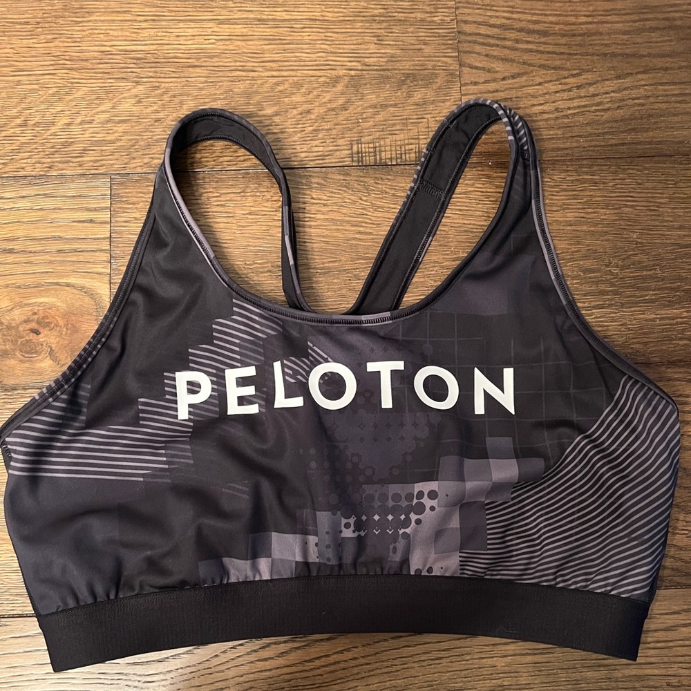 Adidas Peloton high impact sports bra.